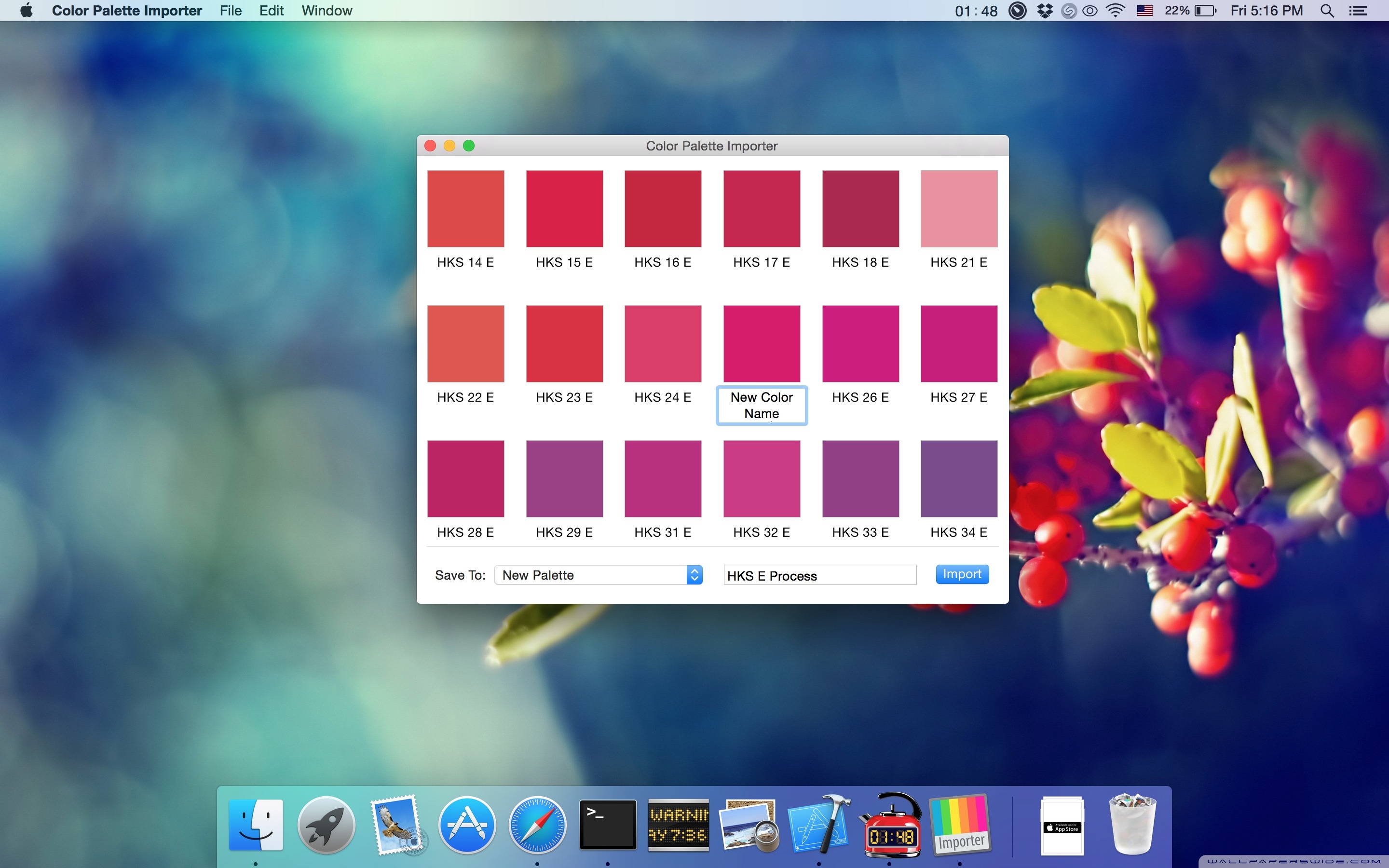 Color palette importer for mac